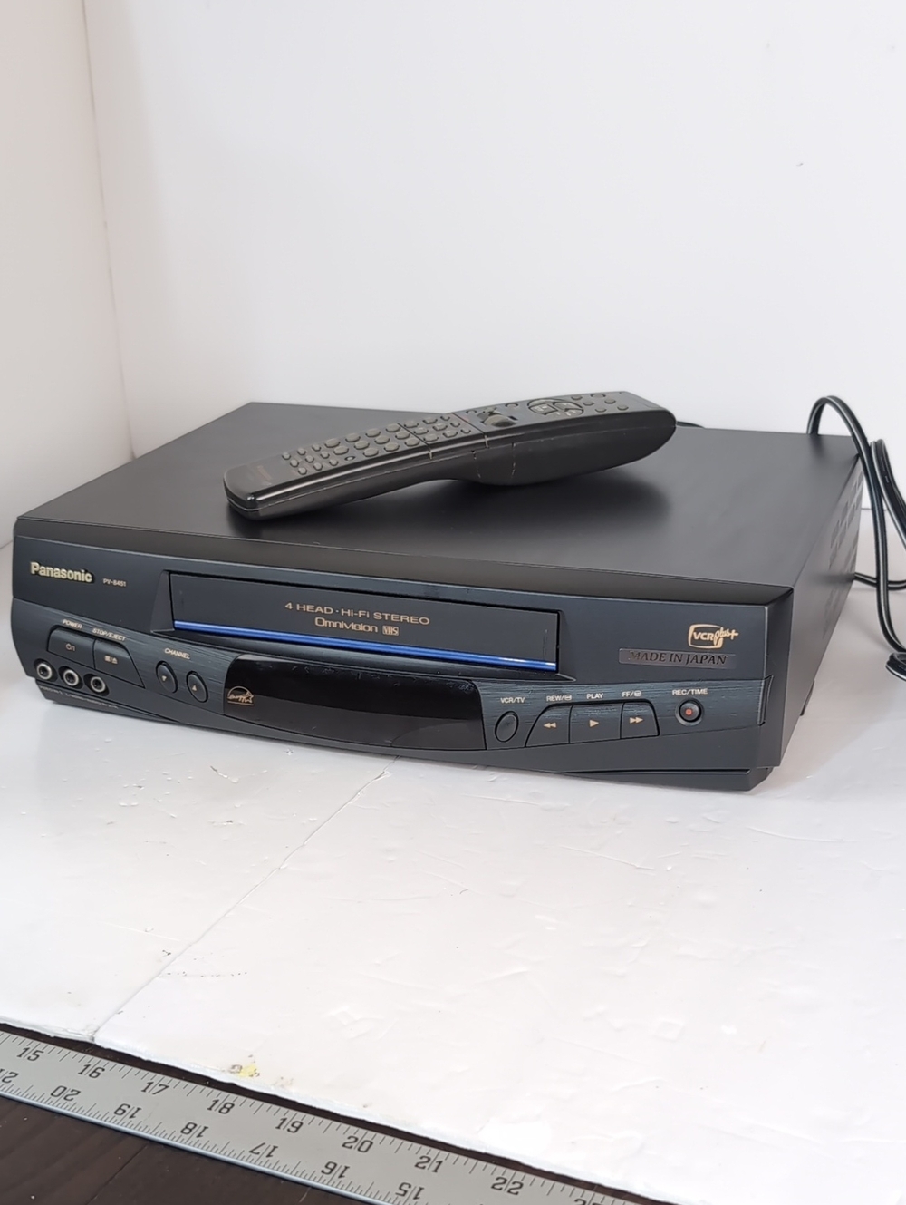 Panasonic PV-8451 VCR W Remote - Tested And Working